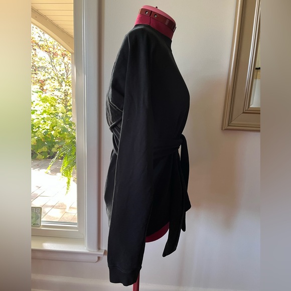 ALLSAINTS SWEATSHIRT WITH TIE BELT - Picture 4 of 11